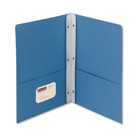 Smead Smead, 2-Pocket Folder W/tang Fastener, Letter, 1/2in Cap, Blue, 25PK 88052
